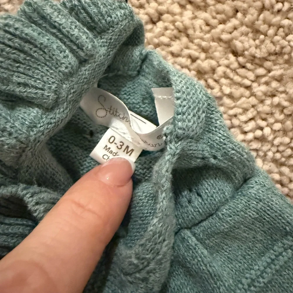 Stitches Floral and Teal Diaper Cover Set